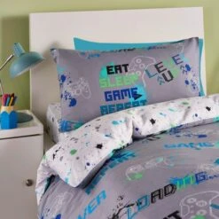 Game Glow Duvet Cover And Pillowcase Set -DUNELM Furniture Shop 30858173 alt02