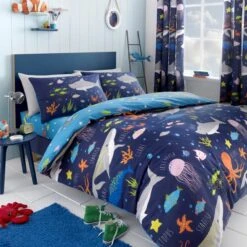 Sea Life Duvet Cover And Pillowcase Set -DUNELM Furniture Shop 30858175
