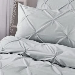 Serene Lara Duvet Cover & Pillowcase Set White -DUNELM Furniture Shop 30858464 alt01
