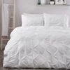 Serene Lara Duvet Cover & Pillowcase Set White -DUNELM Furniture Shop 30858490