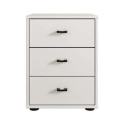 Wiemann Kahla Matt 3 Drawer Bedside Table -DUNELM Furniture Shop 30858679 alt01
