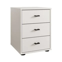 Wiemann Kahla Matt 3 Drawer Bedside Table -DUNELM Furniture Shop 30858679 alt02