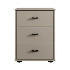 Wiemann Kahla Matt 3 Drawer Bedside Table -DUNELM Furniture Shop 30858685 alt01
