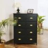 Fenway 4 Drawer Chest, Black 1 Fenway 4 Drawer Chest, Black -DUNELM Furniture Shop 30859237