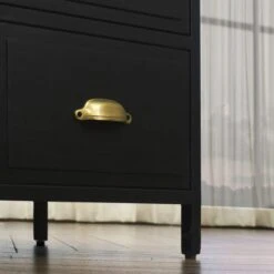 Fenway 4 Drawer Chest, Black -DUNELM Furniture Shop 30859237 alt03