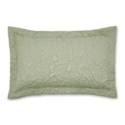 Filey Leaf Sage Oxford Pillowcase 8 Filey Leaf Sage Oxford Pillowcase -DUNELM Furniture Shop 30859410 alt03