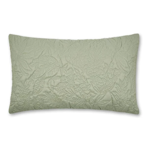 Filey Leaf Sage Oxford Pillowcase 6 Filey Leaf Sage Oxford Pillowcase - Image 4