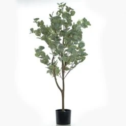 Artificial Eucalyptus Tree In Black Plant Pot -DUNELM Furniture Shop 30861010 alt02