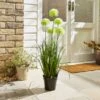 Artificial Allium Plant In Black Pot -DUNELM Furniture Shop 30861650