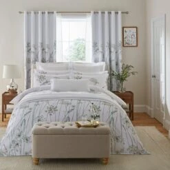 Dorma Purity Meadow 100% Cotton Duvet Cover And Pillowcase Set -DUNELM Furniture Shop 30862294 alt03