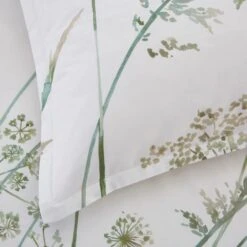 Dorma Purity Meadow Power Green Oxford Pillowcase Pair -DUNELM Furniture Shop 30862298 alt02