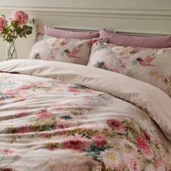 Aldridge Dramatic Floral Cotton Sateen Duvet Cover And Pillowcase Set 26 Aldridge Dramatic Floral Cotton Sateen Duvet Cover And Pillowcase Set -DUNELM Furniture Shop 30862345 alt02