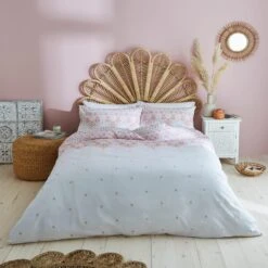 Maeva Tile Print Duvet Cover And Pillowcase Set -DUNELM Furniture Shop 30862355