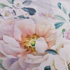 Tansy Floral Cotton Sateen Duvet Cover And Pillowcase Set -DUNELM Furniture Shop 30862378 alt04