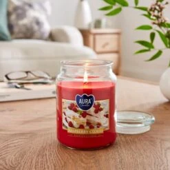 Raspberry Cloud Jar Candle -DUNELM Furniture Shop 30862598