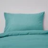 Pack Of 2 Non Iron Plain Dye Aqua Standard Pillowcases -DUNELM Furniture Shop 30863211