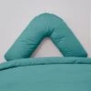 Non Iron Plain Dye Aqua V-Shaped Pillowcase -DUNELM Furniture Shop 30863214