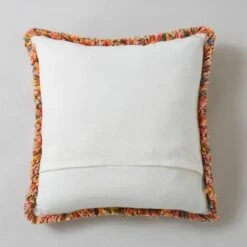 Embroidered Floral Chenille Square Cushion -DUNELM Furniture Shop 30864456 alt05