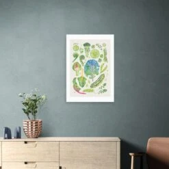 East End Prints Green Harvest Of Fruit & Vegetables Framed Print -DUNELM Furniture Shop 30865307