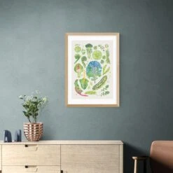 East End Prints Green Harvest Of Fruit & Vegetables Framed Print -DUNELM Furniture Shop 30865309