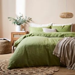 Linen Duvet Cover And Pillowcase Set -DUNELM Furniture Shop 30866347