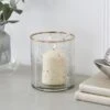 Recycled Glass Hurricane Candle Holder -DUNELM Furniture Shop 30866726