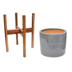 Anzio Plant Pot With Stand -DUNELM Furniture Shop 30867616 alt03