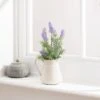 Artificial Lavender In Cream Ceramic Jug -DUNELM Furniture Shop 30869587