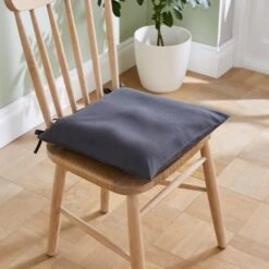Set Of 2 Plain Seat Pad Covers -DUNELM Furniture Shop 30870175 alt01