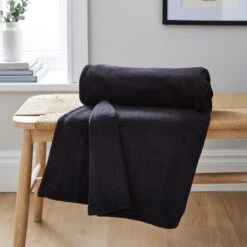 Soft Fleece Recycled Throw, 130x170cm -DUNELM Furniture Shop 30872574