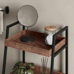 Fulton Bathroom Storage Cabinet, Pine Effect -DUNELM Furniture Shop 30873181 alt04