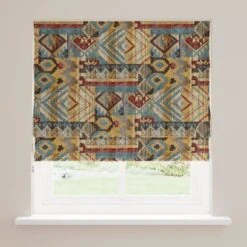 Evander Red Roman Blind -DUNELM Furniture Shop 30873439 alt02