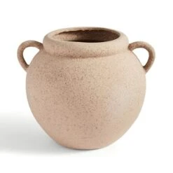 Wide Stone Vase With Handles -DUNELM Furniture Shop 30873663 alt02