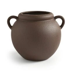 Wide Stone Vase With Handles -DUNELM Furniture Shop 30873664 alt02