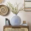 Zen Round Stoneware Vase -DUNELM Furniture Shop 30873686