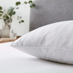 Hotel Luxury Cotton Duck Feather & Down Side Sleeper Pillow -DUNELM Furniture Shop 30873892 alt03