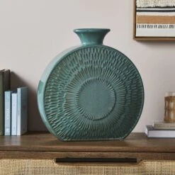 Zen Round Stoneware Vase -DUNELM Furniture Shop 30874450 alt02