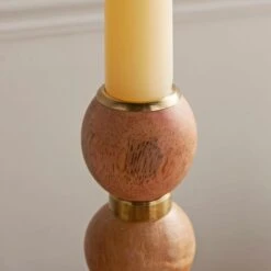 Wooden Candlestick Holder -DUNELM Furniture Shop 30874913 alt02