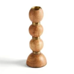 Wooden Candlestick Holder -DUNELM Furniture Shop 30874914 alt04