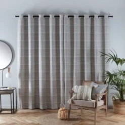 Leda Geometric Eyelet Curtains -DUNELM Furniture Shop 30875465 alt04