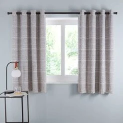 Leda Geometric Eyelet Curtains -DUNELM Furniture Shop 30875676 alt05