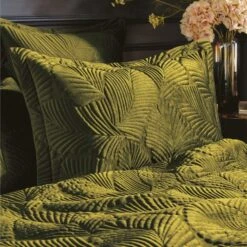 Paoletti Palmeria Embroidered Reversible Duvet Cover & Pillowcase Set -DUNELM Furniture Shop 30876946 alt01