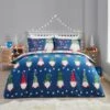 Fusion Gnome For Christmas Navy Brushed Cotton Duvet Cover & Pillowcase Set -DUNELM Furniture Shop 30876983
