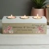 Personalised Floral Watercolour Triple Tealight Box -DUNELM Furniture Shop 30878228