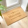 Personalised Rectangle Name Or Number Doormat -DUNELM Furniture Shop 30879190