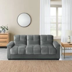 Margo Velvet With Storage Double Sofa Bed -DUNELM Furniture Shop 30879869