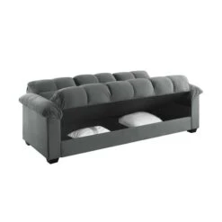 Margo Velvet With Storage Double Sofa Bed -DUNELM Furniture Shop 30879869 alt03