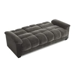 Margo Velvet With Storage Double Sofa Bed -DUNELM Furniture Shop 30879870 alt04