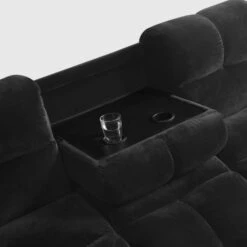 Margo Velvet With Storage Double Sofa Bed -DUNELM Furniture Shop 30879901 alt02