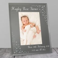 Personalised Classic Diamante Glass Portrait Photo Frame -DUNELM Furniture Shop 30880883 alt02